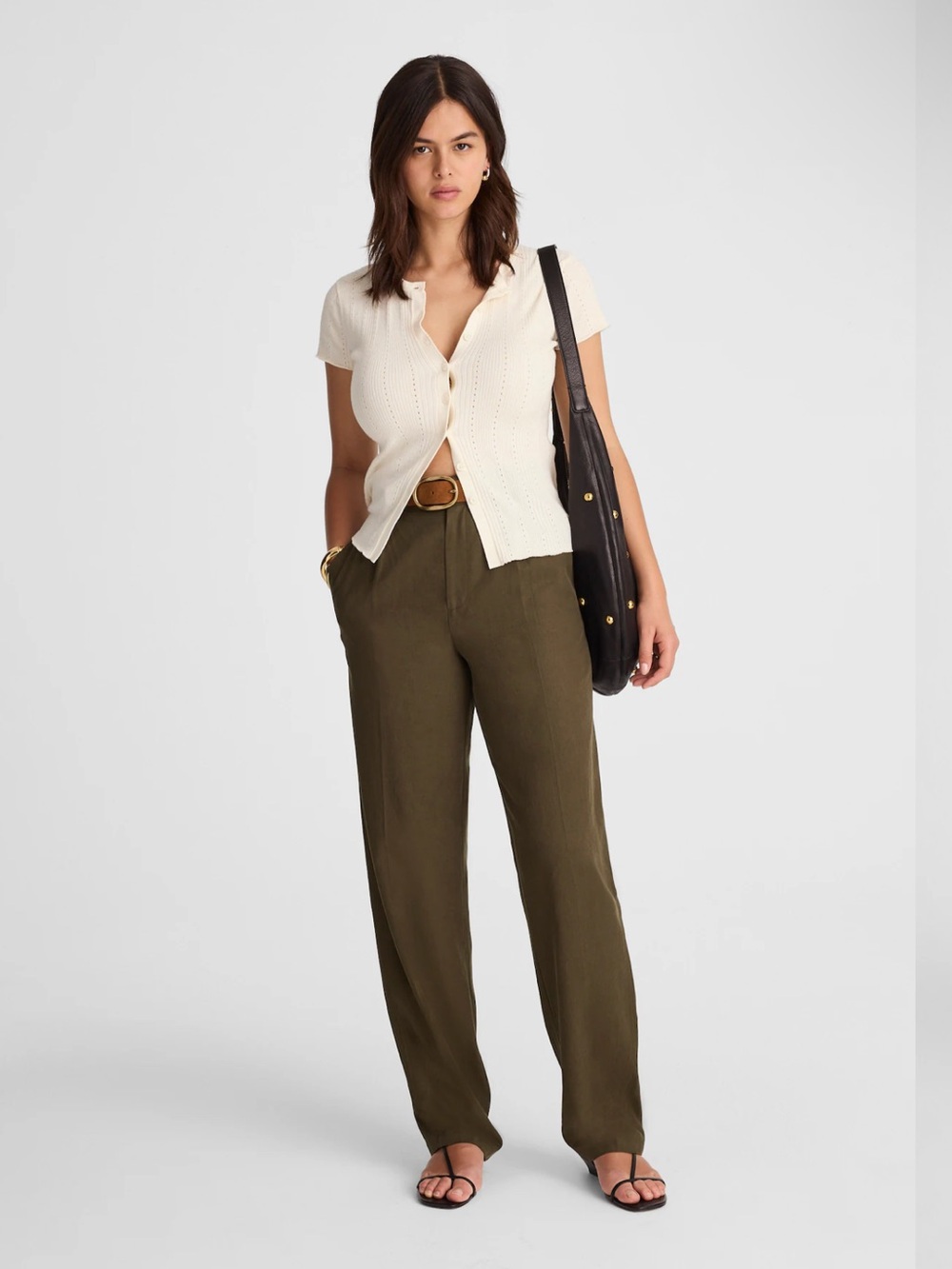 Madewell  High-Rise Barrel-Leg Pants